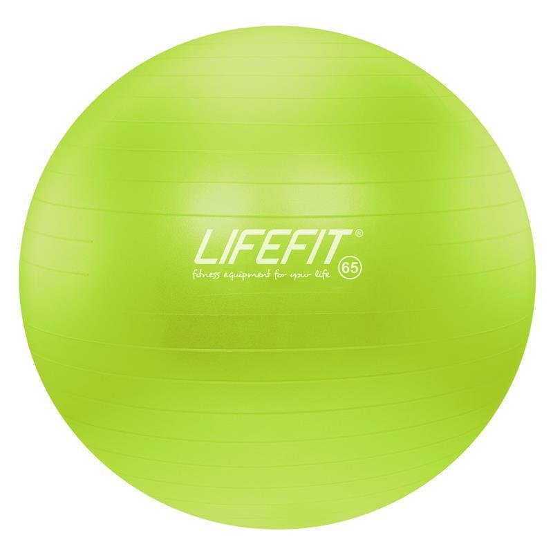 LIFEFIT Gymnastická lopta ANTI-BURST 65 cm zelená